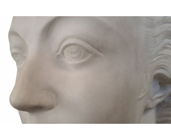 BUSTO IN MARMO BIANCO - MADAME DU BARRY - XIX SEC