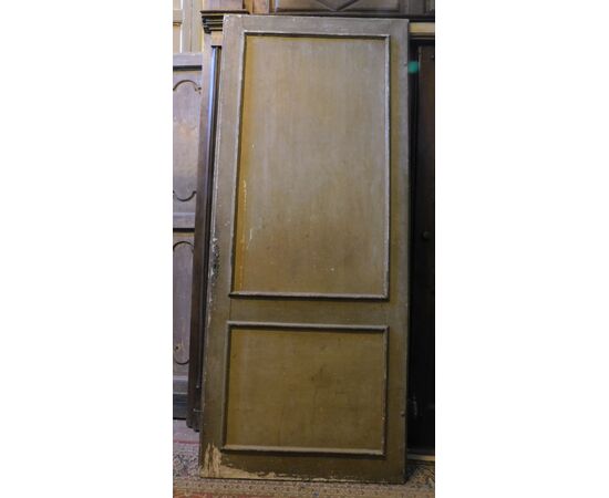 PTL549 - Liberty style lacquered wooden door with floral decorations, dimensions cm W 106 x H 248