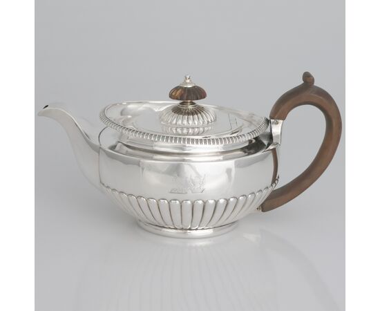 George III sterling silver teapot, Paul Storr, London, 1814