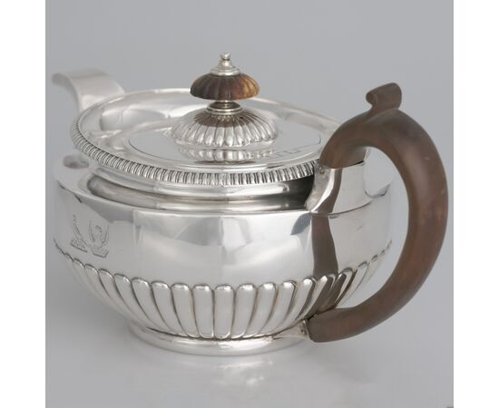 George III sterling silver teapot, Paul Storr, London, 1814