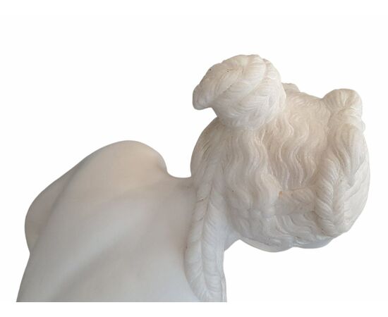 CHRISTOPHE GABRIEL ALLEGRAIN ( 1710 - 1795) COPIA DA - VENERE AL BAGNO - MARMO BIANCO DI CARRARA