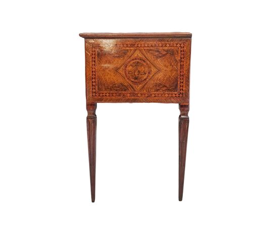 SMALL INLAID WRITING DESK - LOMBARDY - 19TH CENTURY