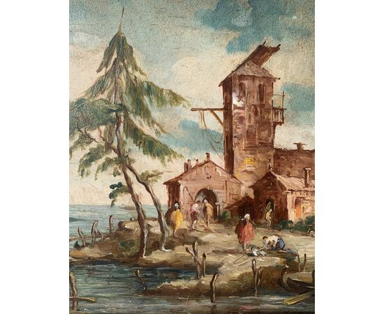 Lucia Ponga degli Ancillo (Venezia 1887 - 1966) - Capriccio veneziano.