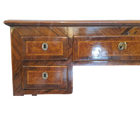 SMALL INLAID WRITING DESK - LOMBARDY - 19TH CENTURY
