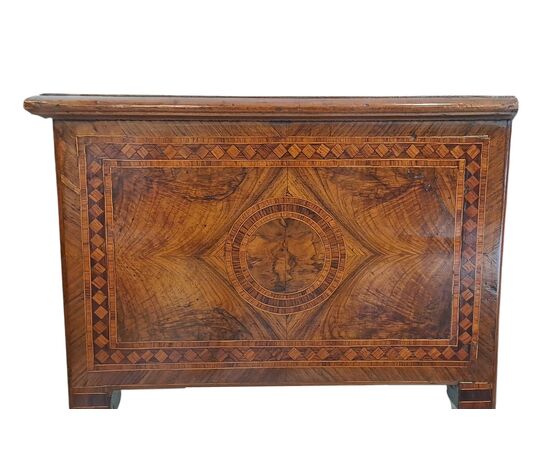 SMALL INLAID WRITING DESK - LOMBARDY - 19TH CENTURY