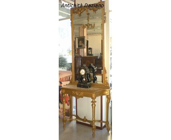 Louis XVI style console table     