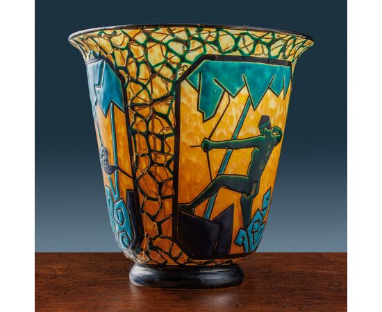 Vaso Arciere e Cervidi, Marcel Goupy. Parigi, 1925-28 ca.