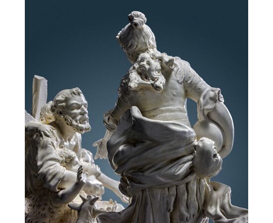 Erminia tra i pastori. Napoli, Manifattura Capodimonte Seconda metà del XIX secolo