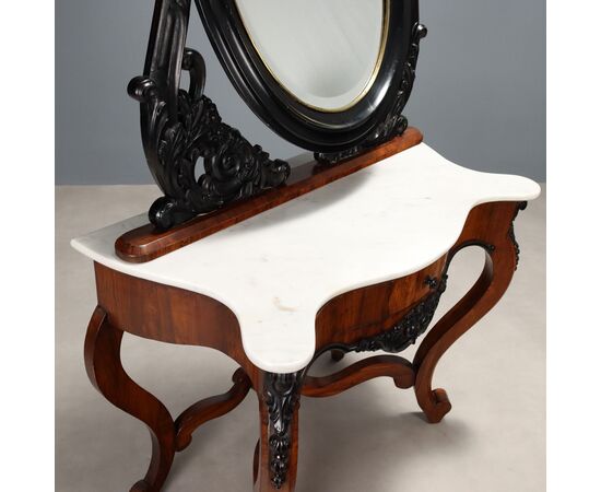 Console with Mirror, Kingdom of the Two Sicilies, Third Quarter of the 19th Century