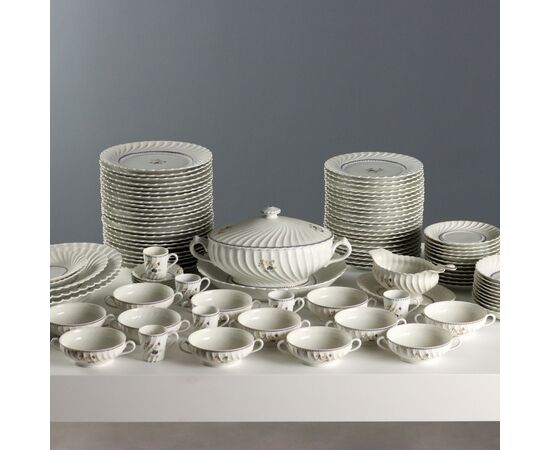 Haviland Porcelain Dinner Service from Limoges, France, Mid-20th Century