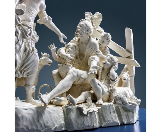 Erminia tra i pastori. Napoli, Manifattura Capodimonte Seconda metà del XIX secolo