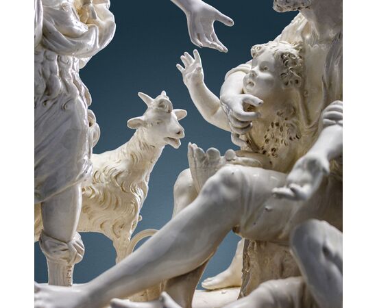 Erminia tra i pastori. Napoli, Manifattura Capodimonte Seconda metà del XIX secolo