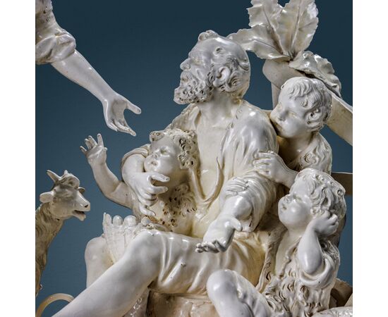Erminia tra i pastori. Napoli, Manifattura Capodimonte Seconda metà del XIX secolo