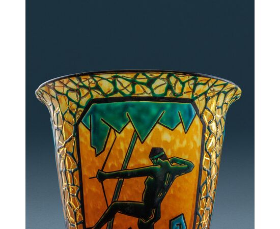 Vaso Arciere e Cervidi, Marcel Goupy. Parigi, 1925-28 ca.