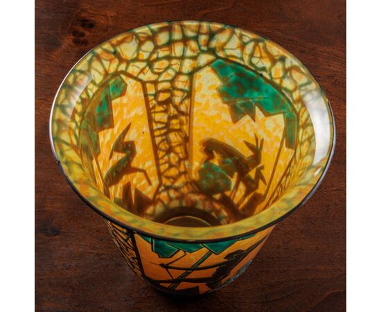 Vaso Arciere e Cervidi, Marcel Goupy. Parigi, 1925-28 ca.