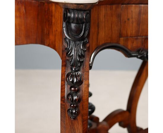 Consolle con Specchio Regno delle Due Sicilie Terzo Quarto XIX Secolo
