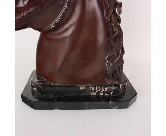Testa di Cavallo in Bronzo F.G. Ruocco Napoli Italia Ultimo Quarto '900