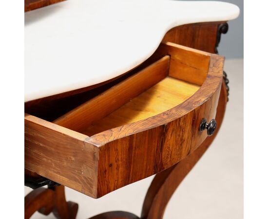 Consolle con Specchio Regno delle Due Sicilie Terzo Quarto XIX Secolo