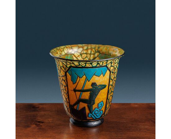 Vaso Arciere e Cervidi, Marcel Goupy. Parigi, 1925-28 ca.