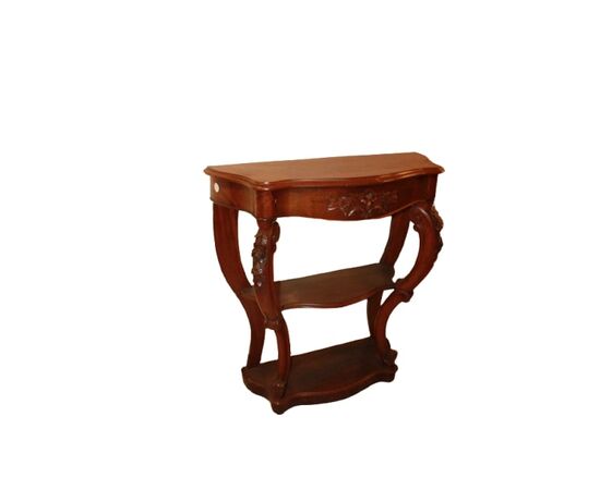 Small Louis Philippe console table in mahogany wood from the 19th century