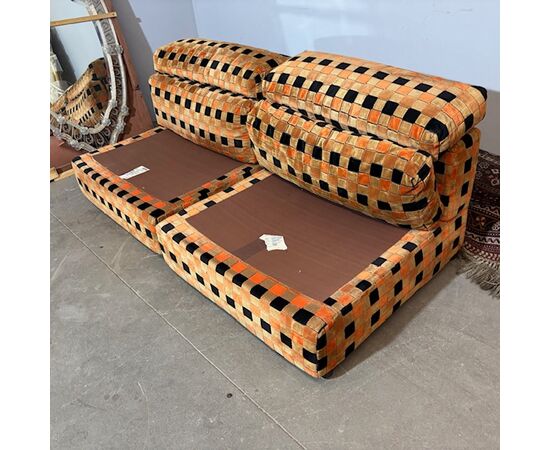 Divano – coppia poltrone Afra e Tobia Scarpa  mod Erasmo . Prod B&B  1973 Design Modernariato perfetto stato