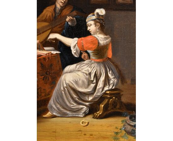 Il suonatore di liuto, Gabriel Metsu (Leida, 1629 – Amsterdam, 1667) seguace