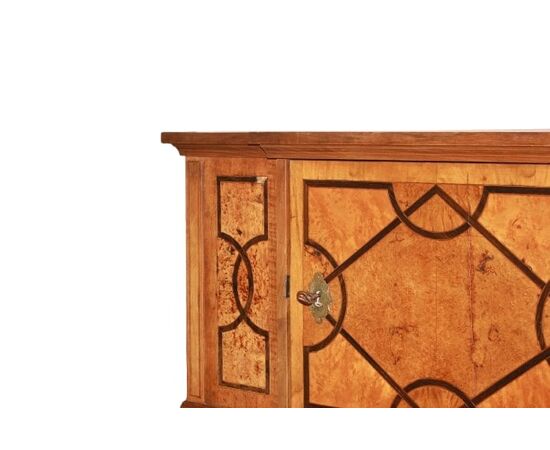 Biedermeier Style Elm Wood Sideboard, Northern Europe, 19th Century