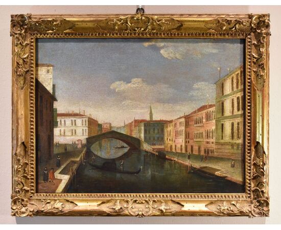 Venice with the Ponte delle Guglie, attributable to Gabriele Bella (Venice 1730 – Venice 1799)