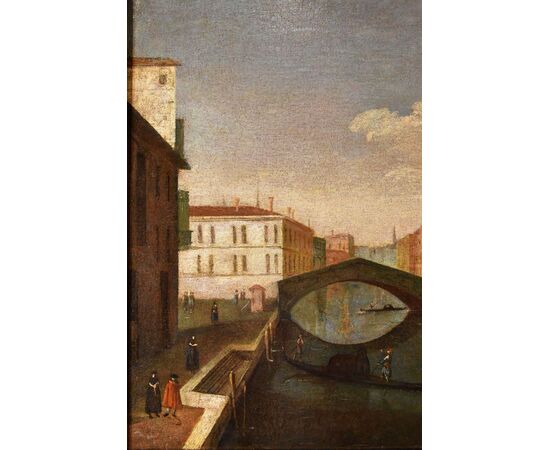 Venice with the Ponte delle Guglie, attributable to Gabriele Bella (Venice 1730 – Venice 1799)