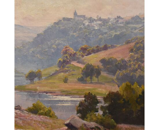 OLD PAINTINGS WITH LANDSCAPES, FRENCH HEATH, ÉDOUARD PAIL, OIL ON CANVAS, LATE 19TH CENTURY (QP692)
