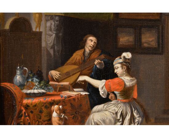 Il suonatore di liuto, Gabriel Metsu (Leida, 1629 – Amsterdam, 1667) seguace