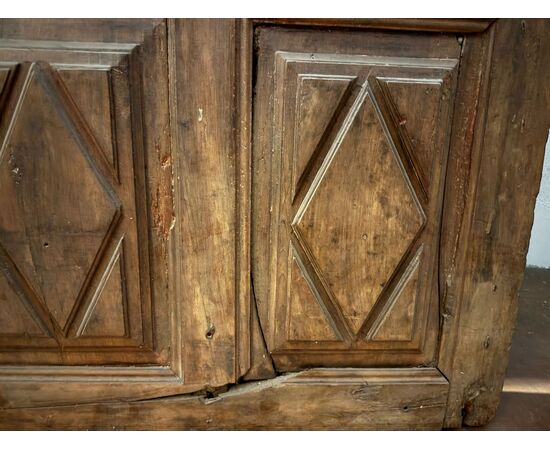 PTCI561 - Antique walnut door, 18th century, dimensions cm W 90 x H 185