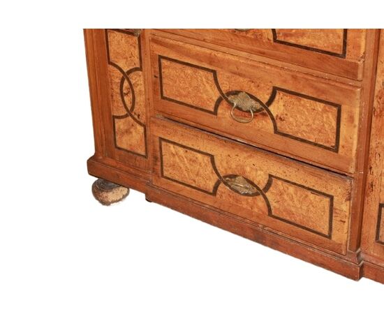 Biedermeier Style Elm Wood Sideboard, Northern Europe, 19th Century