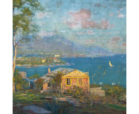 Carlo Costantino Tagliabue (Bresso 1880 - Milano 1960) - Il golfo di Rapallo.