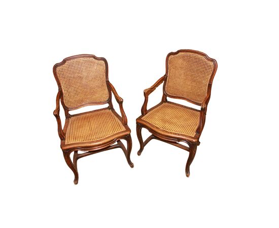 Pair of French Armchairs, second half of the 19th century, Provençal style