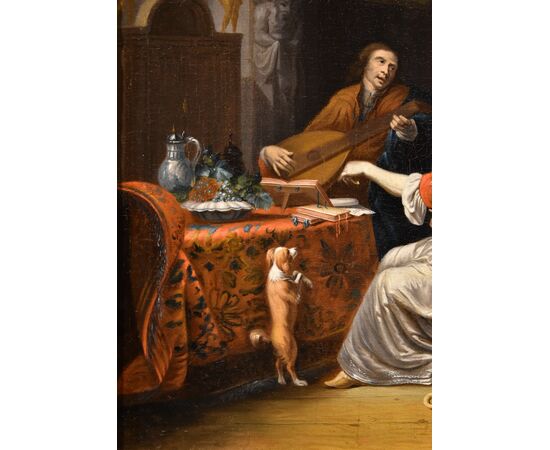 Il suonatore di liuto, Gabriel Metsu (Leida, 1629 – Amsterdam, 1667) seguace