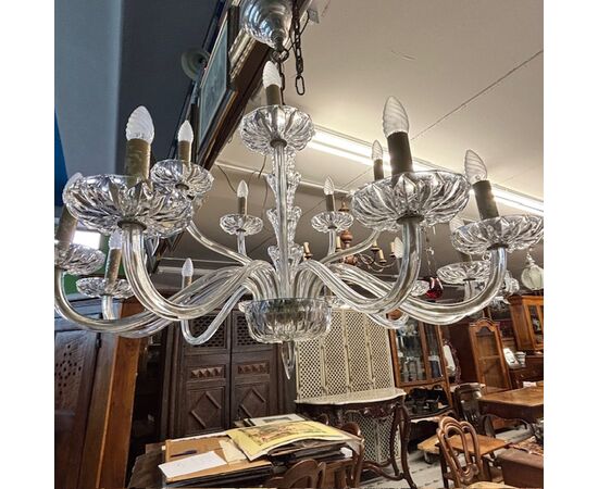 Antique large crystal chandelier from the late 19th century. High quality! 16 lights - Arms. Diameter 110 cm