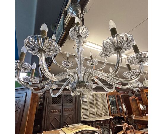 Antique large crystal chandelier from the late 19th century. High quality! 16 lights - Arms. Diameter 110 cm