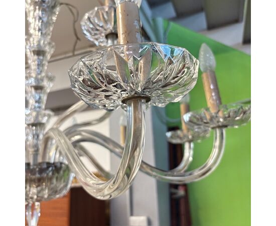 Antique large crystal chandelier from the late 19th century. High quality! 16 lights - Arms. Diameter 110 cm