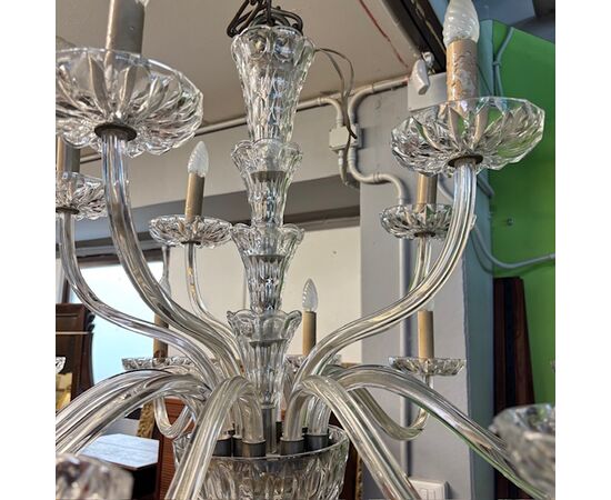 Antique large crystal chandelier from the late 19th century. High quality! 16 lights - Arms. Diameter 110 cm