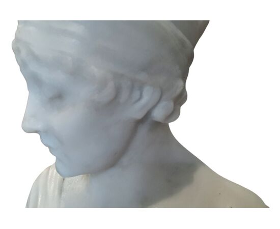 MARBLE BUST - JULIETTE RECAMIER - 19TH CENTURY
