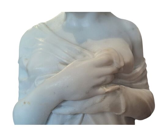MARBLE BUST - JULIETTE RECAMIER - 19TH CENTURY
