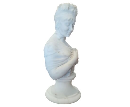 MARBLE BUST - JULIETTE RECAMIER - 19TH CENTURY