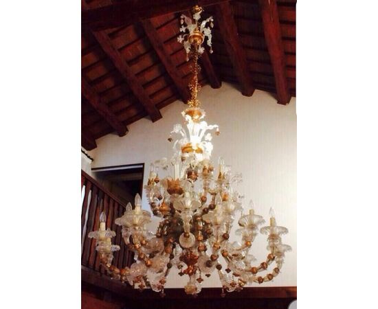 Rezzonico Murano glass chandelier     