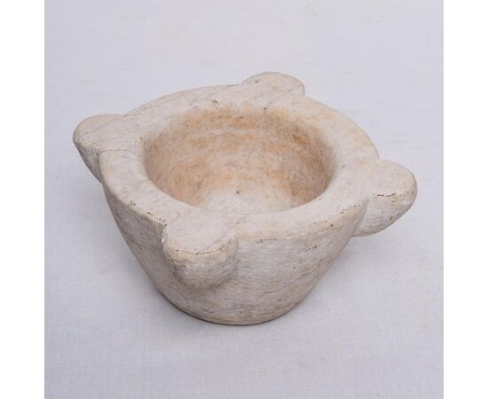 Antique white marble mortar - O/5223 -