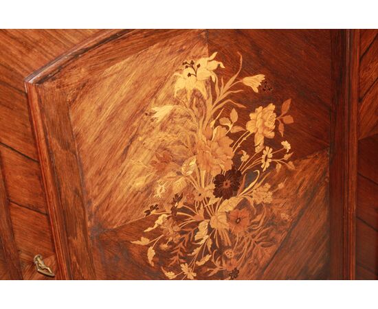 Parisian Rosewood Sideboard with Rich Inlays