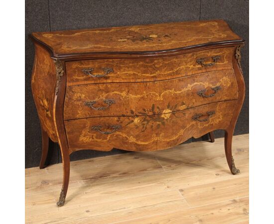 Inlaid commode in Louis XV style