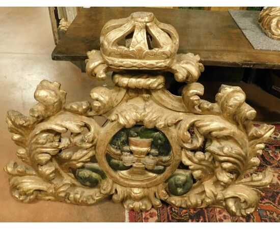 PAN392 - Gilded wooden panel, 17th century, dimensions cm W 133 x H 100