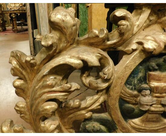 PAN392 - Gilded wooden panel, 17th century, dimensions cm W 133 x H 100