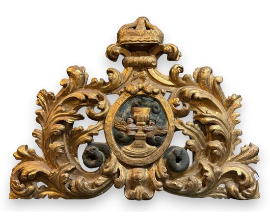 PAN392 - Gilded wooden panel, 17th century, dimensions cm W 133 x H 100